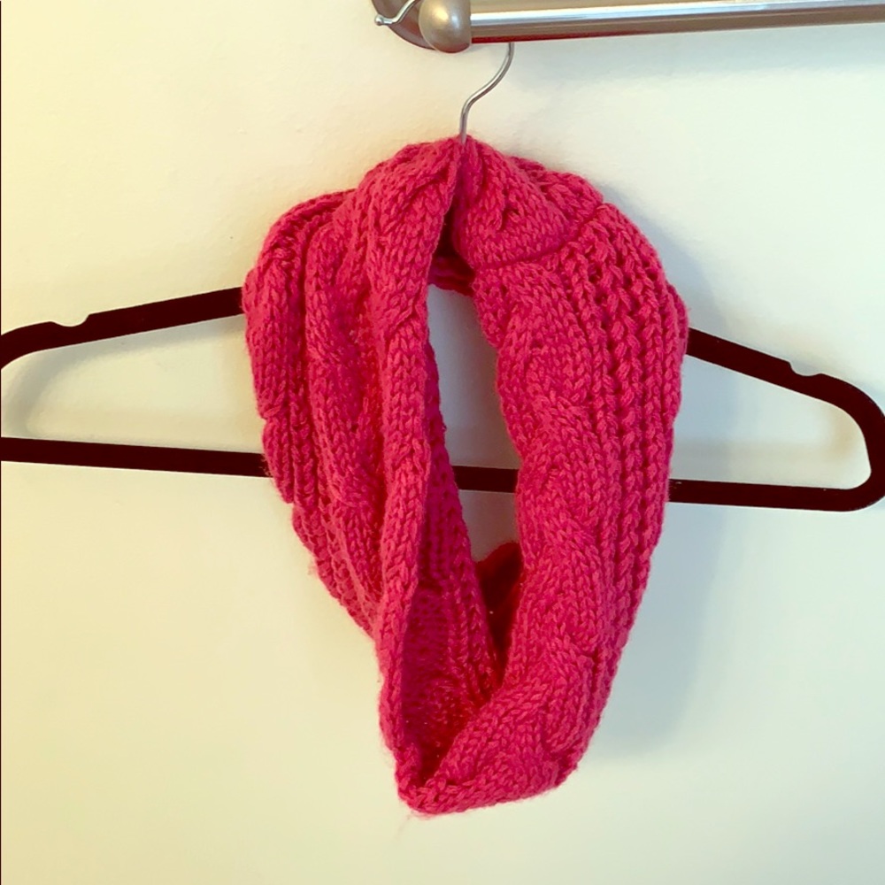 Pink Knit Scarf